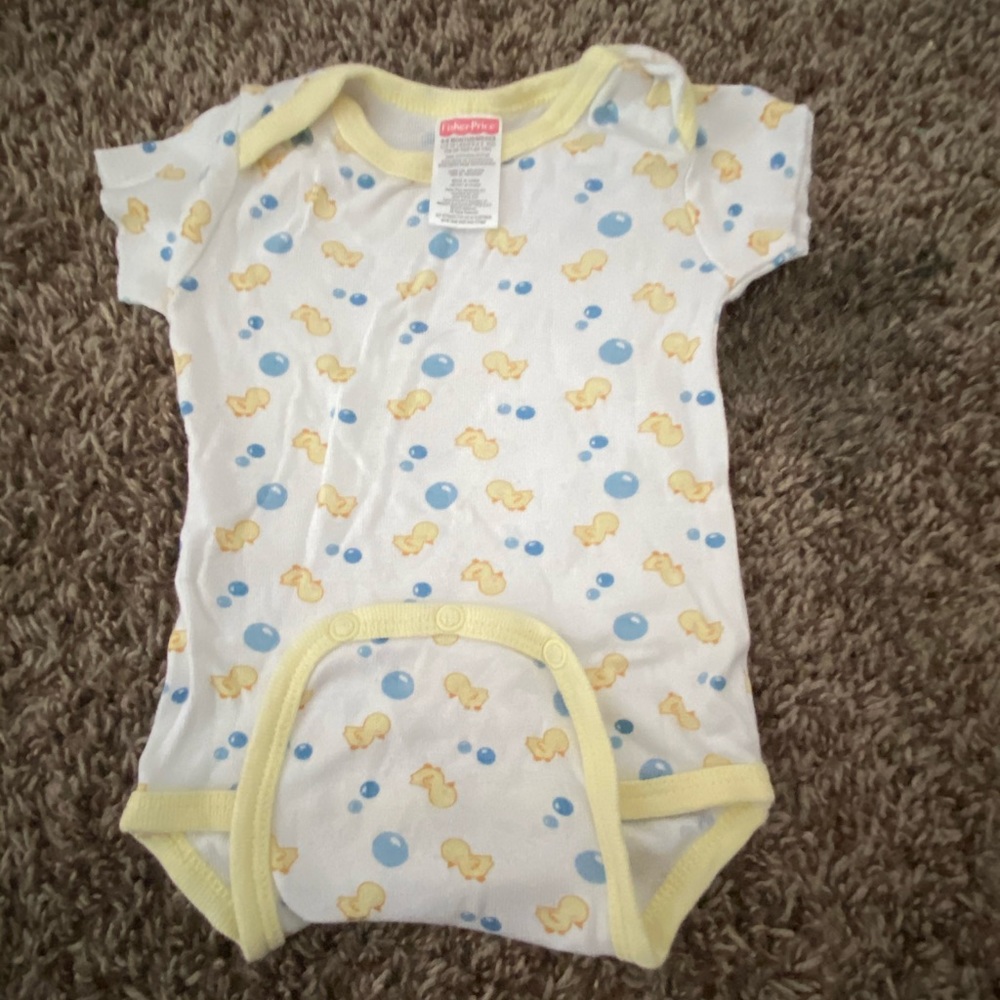 Ducky and bubbles onesie